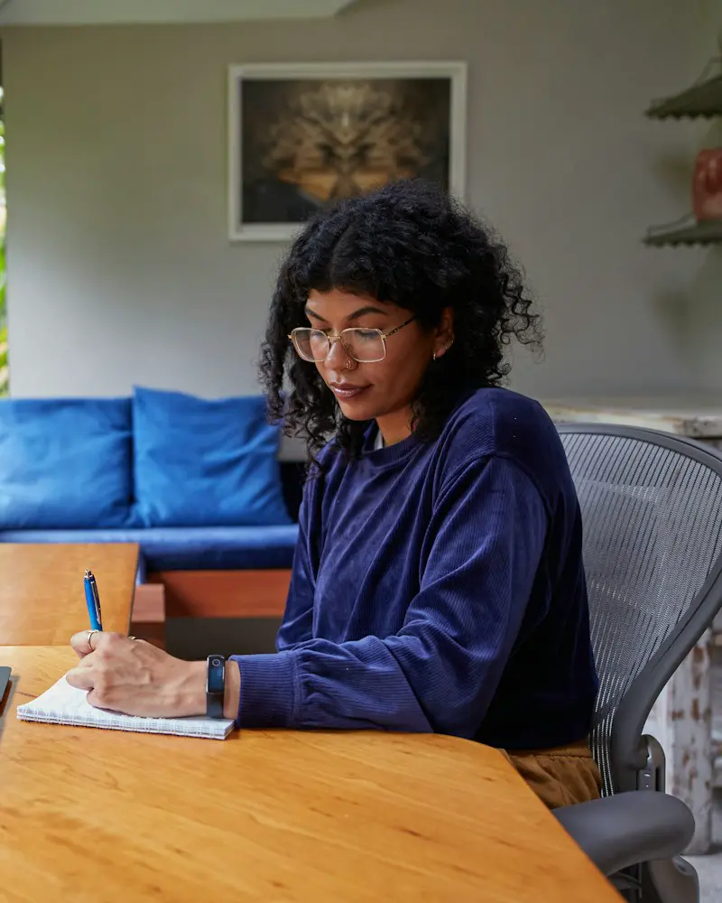 A working professional studying for a certification.