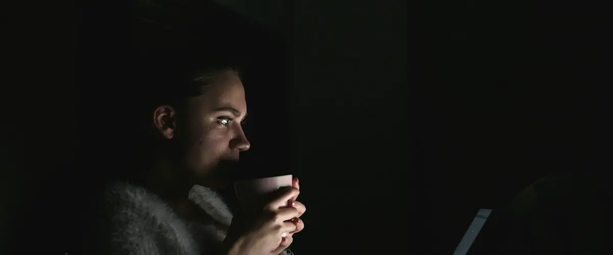 A candidate preparing notes the night before an interview.